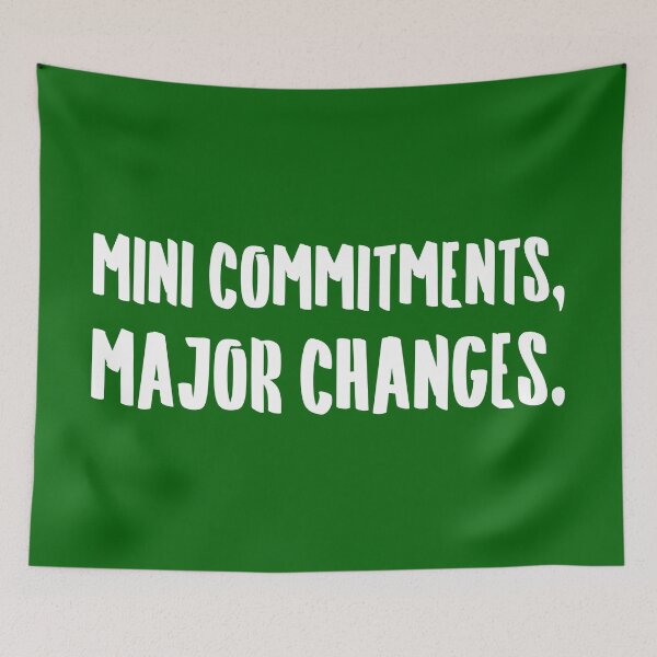 Item preview, Mini Commitments, Major Changes. | Life | Quotes | Emerald Green designed and sold by Wintre2.
