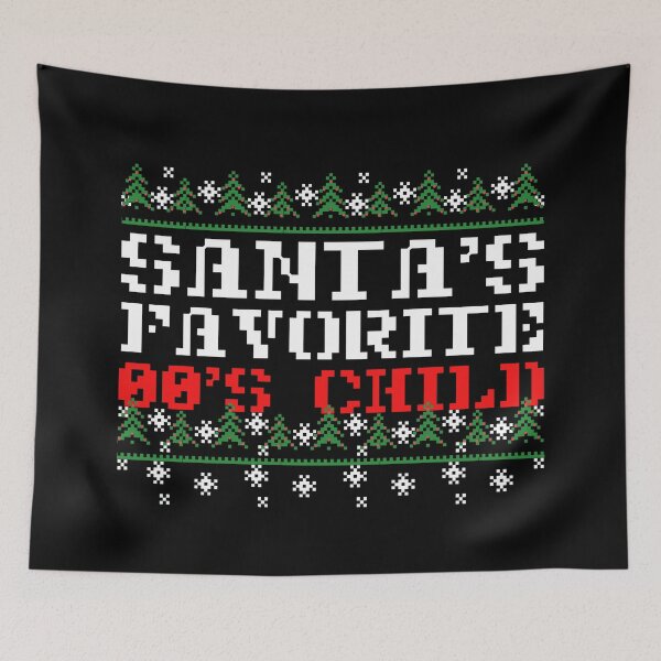 Artikelvorschau, Santa's Favorite 00's Child Lustiger Weihnachtspullover Retro-Grafik entworfen und verkauft von GO SHIRT-TEE.