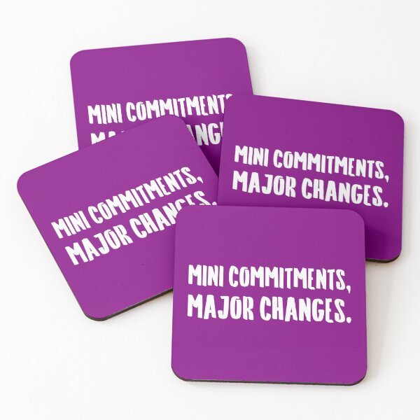 Item preview, Mini Commitments, Major Changes. | Life | Quotes | Purple designed and sold by Wintre2.