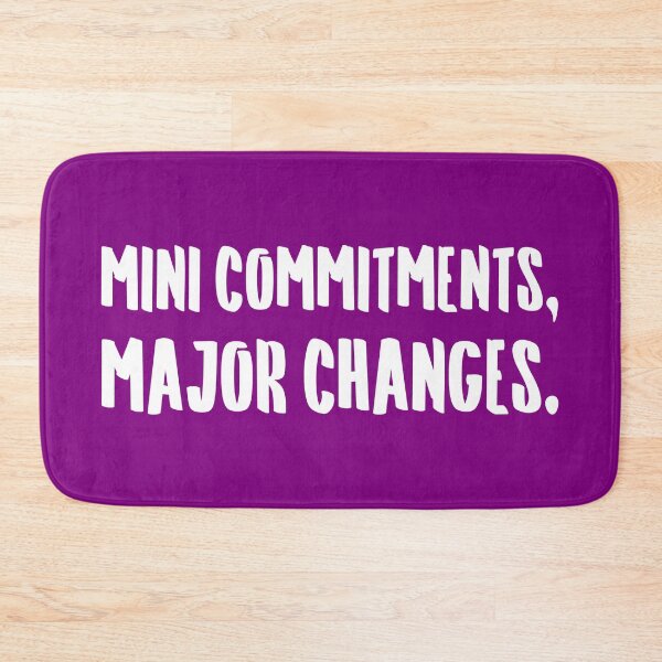 Item preview, Mini Commitments, Major Changes. | Life | Quotes | Purple designed and sold by Wintre2.
