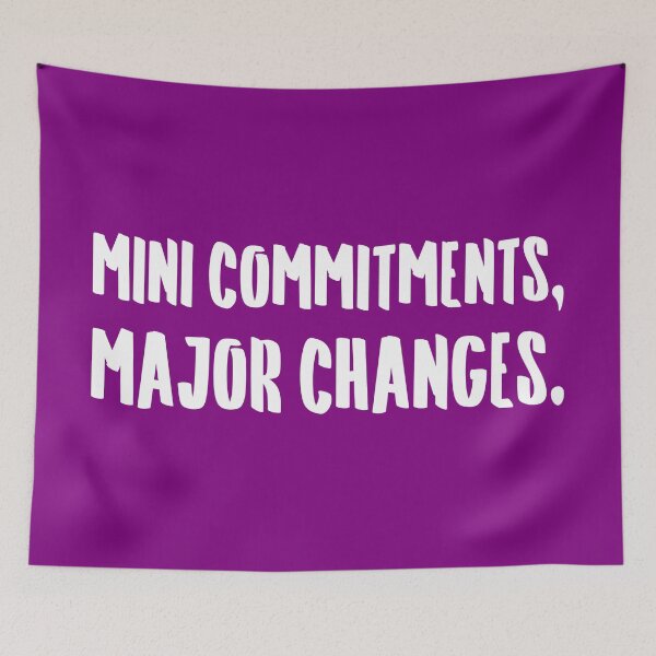 Item preview, Mini Commitments, Major Changes. | Life | Quotes | Purple designed and sold by Wintre2.