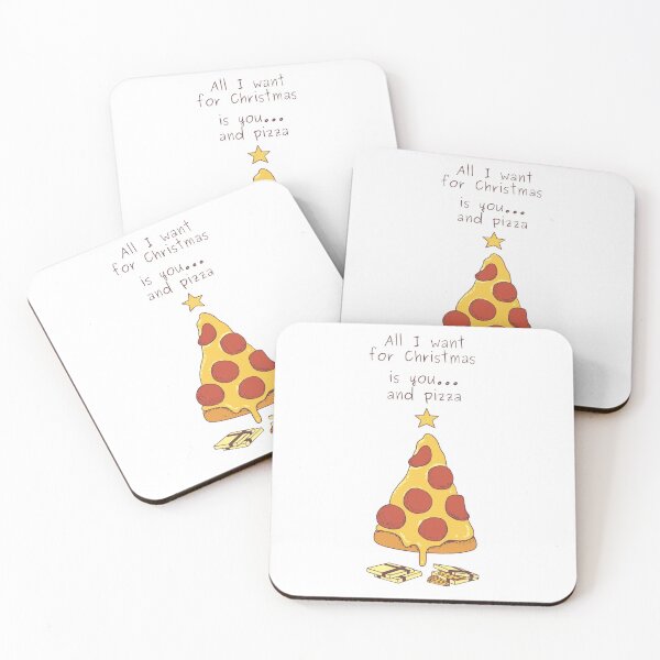 Item preview, All I want for Christmas is you.... and Pizza designed and sold by WolfPackDesigns.