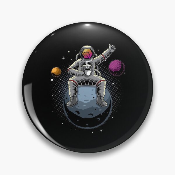 Item preview, Astronaut Coffee HEX Coin To The Moon HEX Crypto Token Blockchain Cryptocurrency Wallet designed and sold by JaxonBrown.