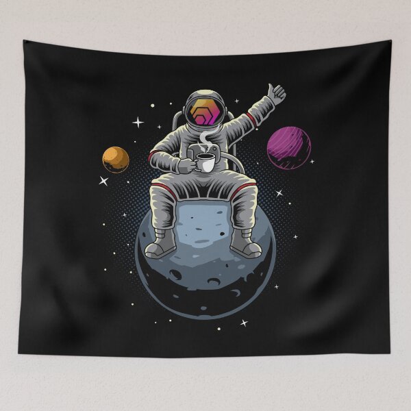 Item preview, Astronaut Coffee HEX Coin To The Moon HEX Crypto Token Blockchain Cryptocurrency Wallet designed and sold by JaxonBrown.