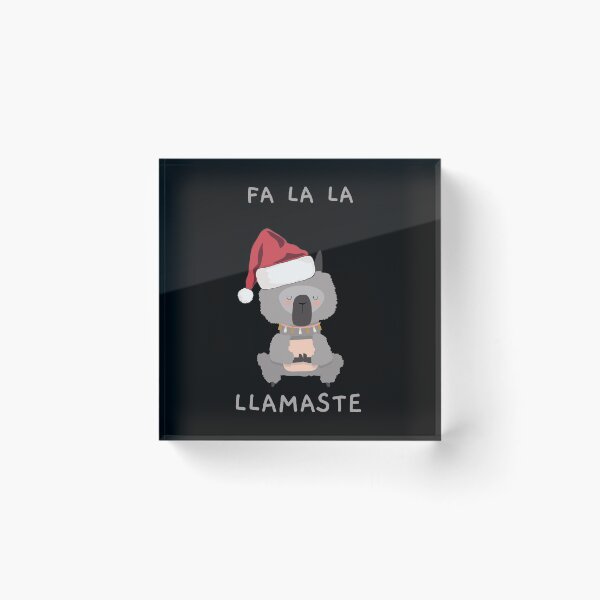 Item preview, fa la la la llama christmas lights snowflakes designed and sold by reka88.