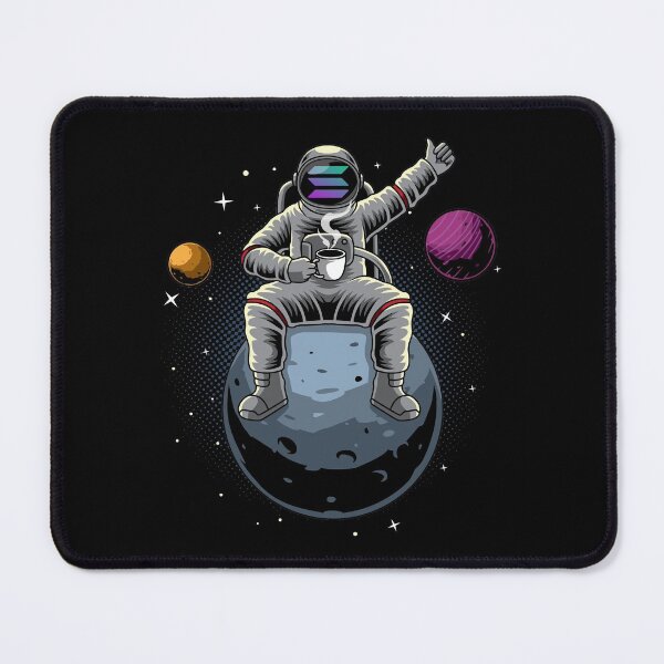 Item preview, Astronaut Coffee Solana SOL Coin To The Moon Crypto Token Blockchain Cryptocurrency Wallet designed and sold by JaxonBrown.
