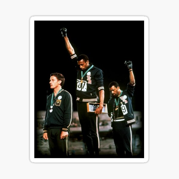 "1968 Olympics Black Power Salute" Sticker For Sale By RedHotChiliClub ...