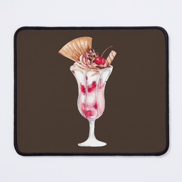 Item preview, Strawberry Ice Cream Milkshake with Cherry designed and sold by Alicia Chee.