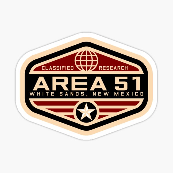 AREA 51 (RED) Sticker