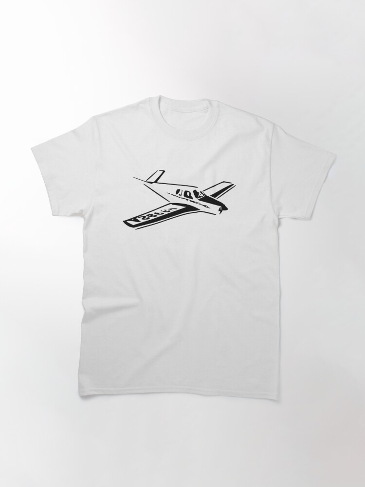 Alternate view of Vintage Beechcraft Bonanza Airplane Classic T-Shirt
