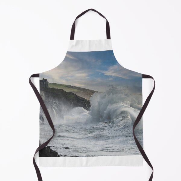 Item preview, Porthleven Harbour Cornwall,large waves designed and sold by kathleenjean.