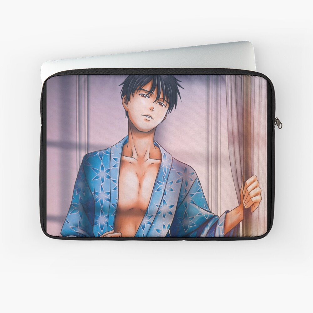 Japanese Kimono anime manga fanart sexy man lgbt gay yaoi | Canvas Print