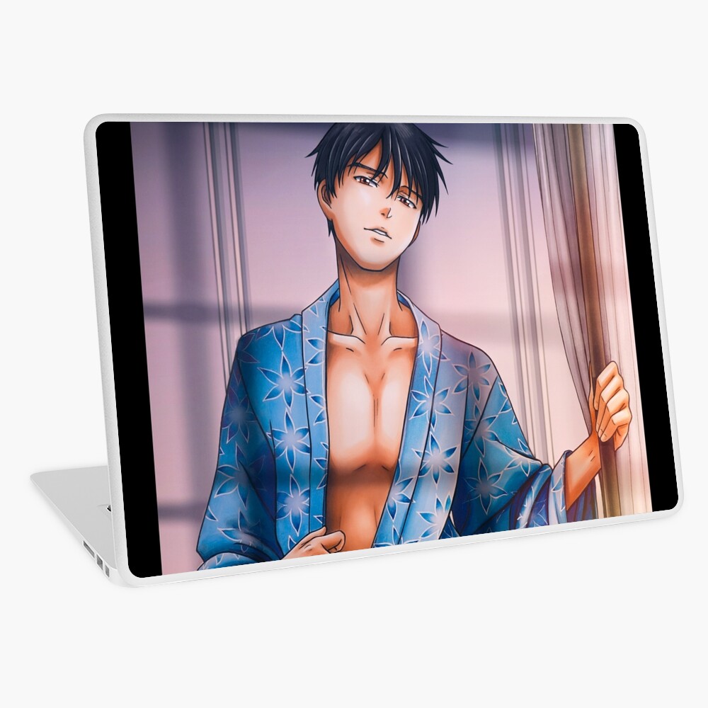 Japanese Kimono anime manga fanart sexy man lgbt gay yaoi Art Board Print  by Escafan