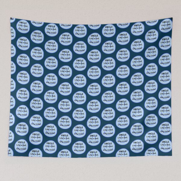 Item preview, Uncle, Like A Dad Only Cooler Blue Color- Cool Family Quotes and Memes designed and sold by Digitalme Designs.