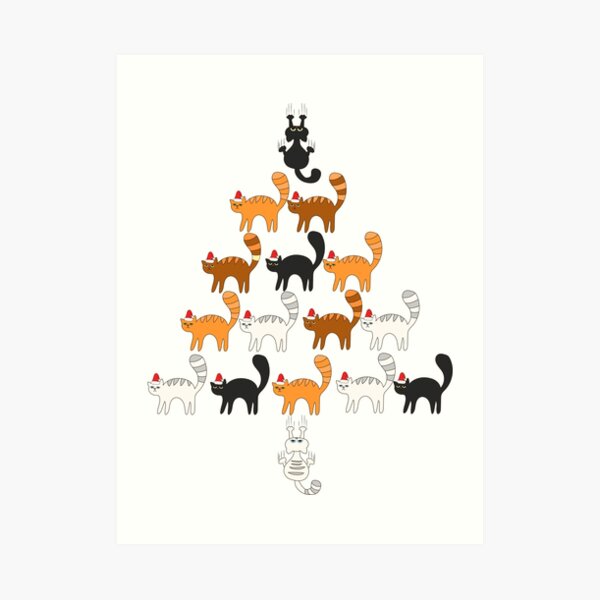 "Christmas Cat Jumper, Christmas Tree Cat Jumper, Christmas Tree Jumper