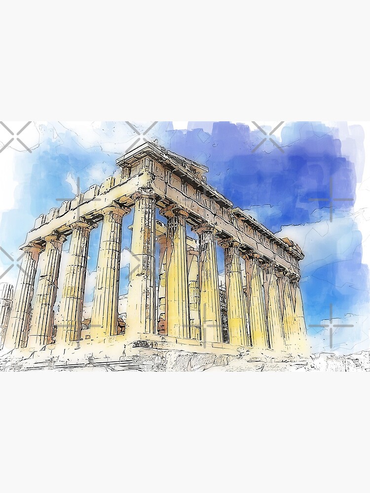 The Akropolis of Athens, Greece - Illustrations, Photos, Guide, & Fold –  Greenbrier Vintage