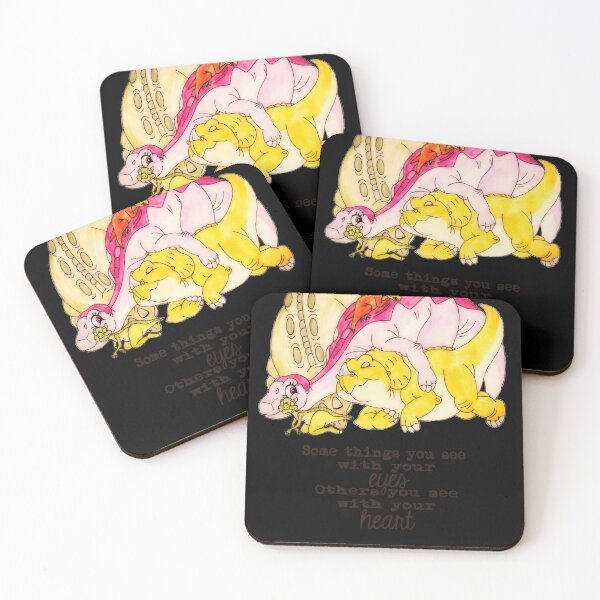 Item preview, Endowed Beauty Dino Cera Good The Land Before Time Group Hug Tri-Blend Retro designed and sold by BulldogRodrigue.