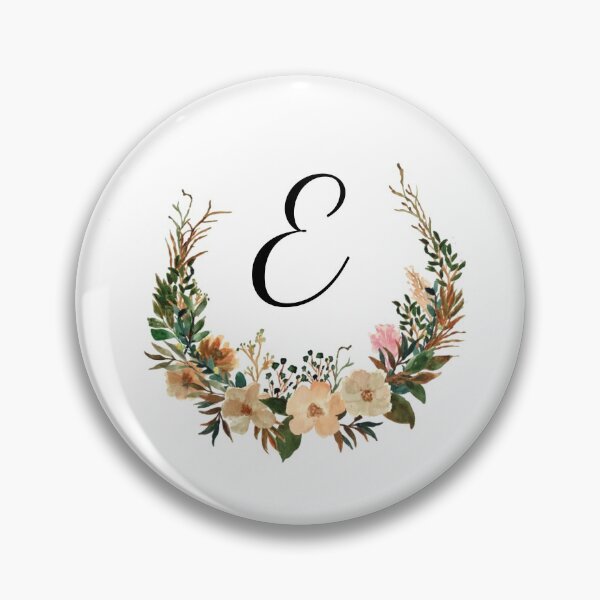 Item preview, Autumn Floral Monogram | Monogram Letter E designed and sold by JustSeasons.