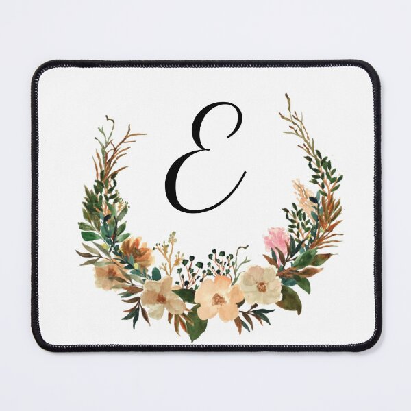 Item preview, Autumn Floral Monogram | Monogram Letter E designed and sold by JustSeasons.