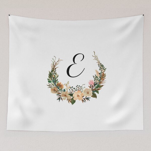 Item preview, Autumn Floral Monogram | Monogram Letter E designed and sold by JustSeasons.
