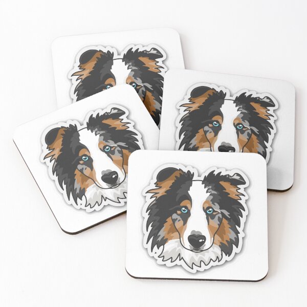 Item preview, Merle tricolor sheltie collie face designed and sold by SashaChoo.