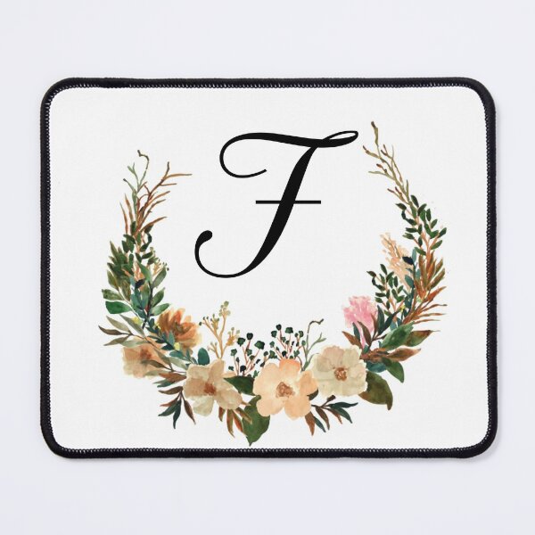 Item preview, Autumn Floral Monogram | Monogram Letter F designed and sold by JustSeasons.