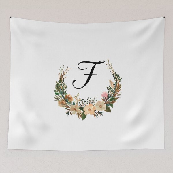 Item preview, Autumn Floral Monogram | Monogram Letter F designed and sold by JustSeasons.