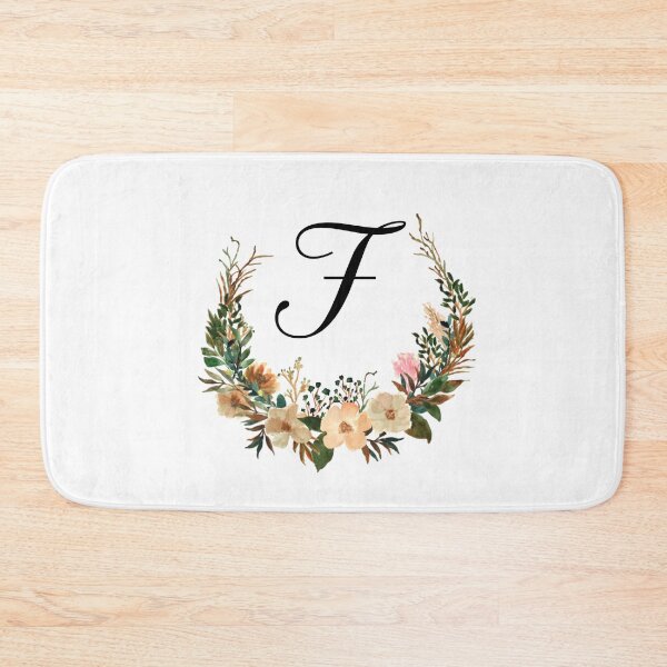Item preview, Autumn Floral Monogram | Monogram Letter F designed and sold by JustSeasons.