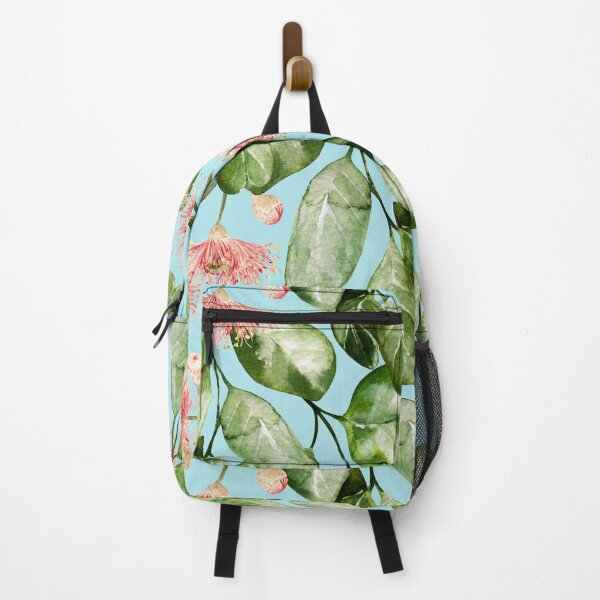 Item preview, Green leaves and pink flowers spring pattern designed and sold by PG Illustration.