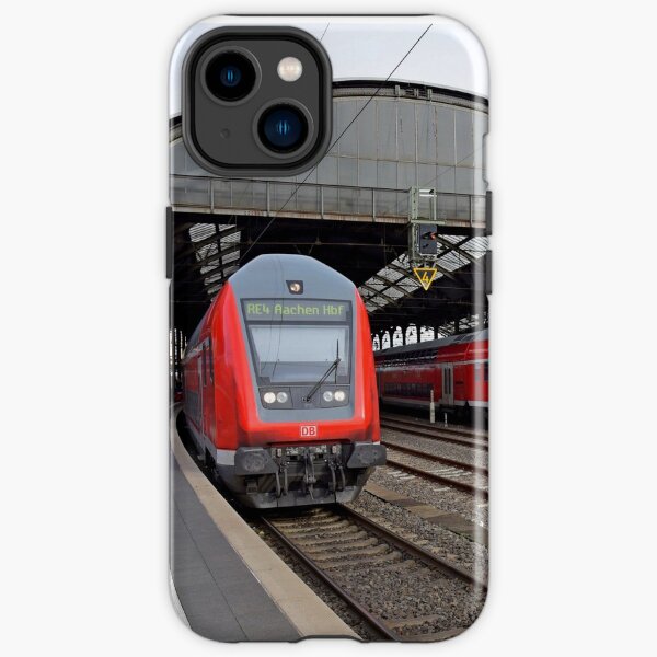Deutsche Bahn trains at Aachen Station, Germany iPhone Tough Case