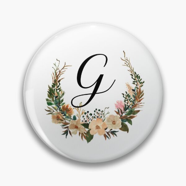 Item preview, Autumn Floral Monogram | Monogram Letter G designed and sold by JustSeasons.