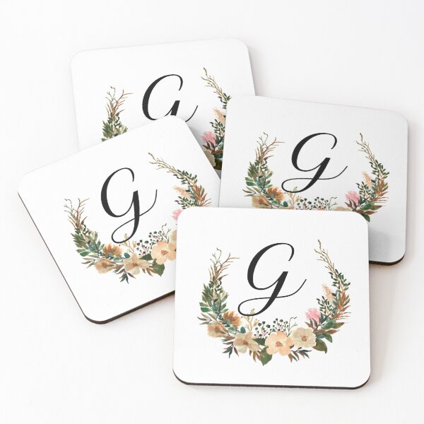 Item preview, Autumn Floral Monogram | Monogram Letter G designed and sold by JustSeasons.
