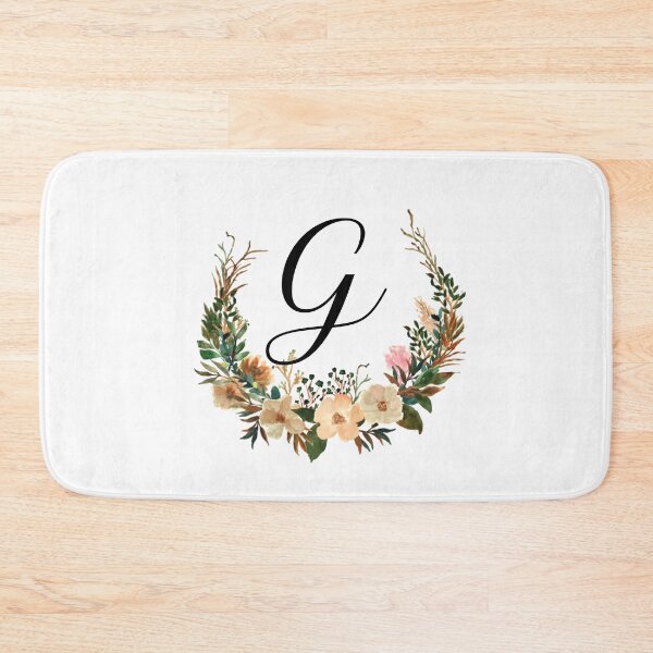Item preview, Autumn Floral Monogram | Monogram Letter G designed and sold by JustSeasons.