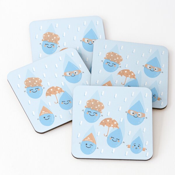 Item preview, Rainy Days - Cute Rain Droplets designed and sold by VicEllisArt.