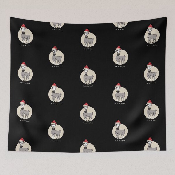 Item preview, fa la la la llama christmas lights snowflakes designed and sold by reka88.
