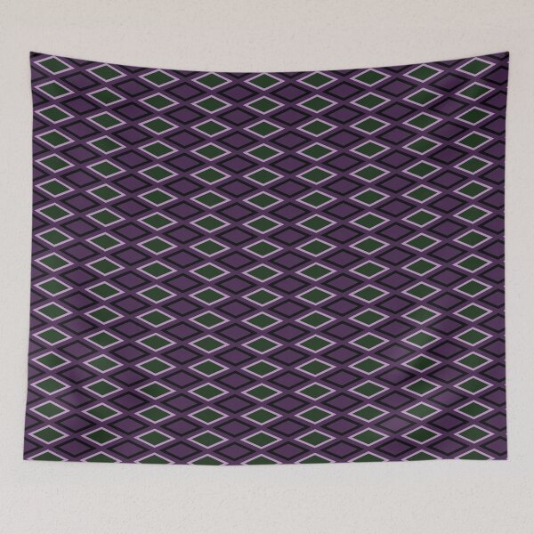 Item preview, Purple, Green and Black Diamond Pattern 2 designed and sold by ThePurpleFrog.