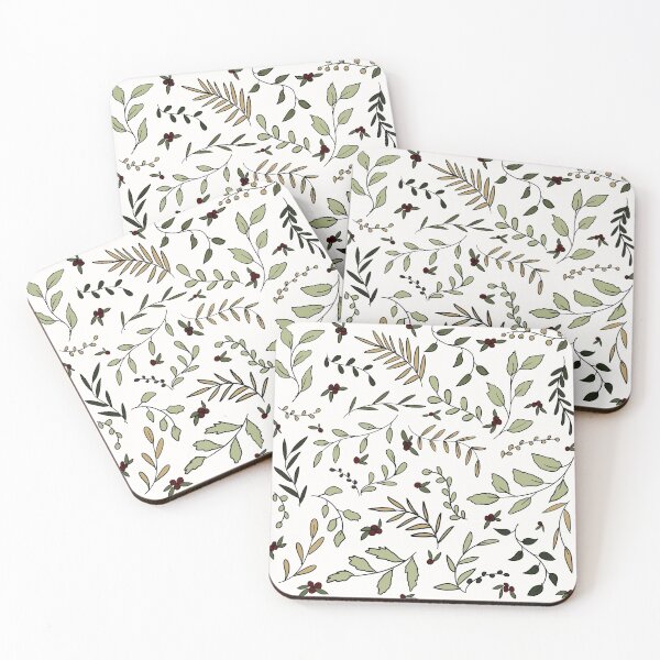 Item preview, Leaves, branches and berries patterndesign. Floral designed and sold by IriArt-Designs.