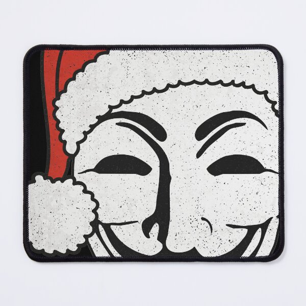 Item preview, Merry Christmas With A Santa Claus Anonymous Mask 2 designed and sold by EDDArt.