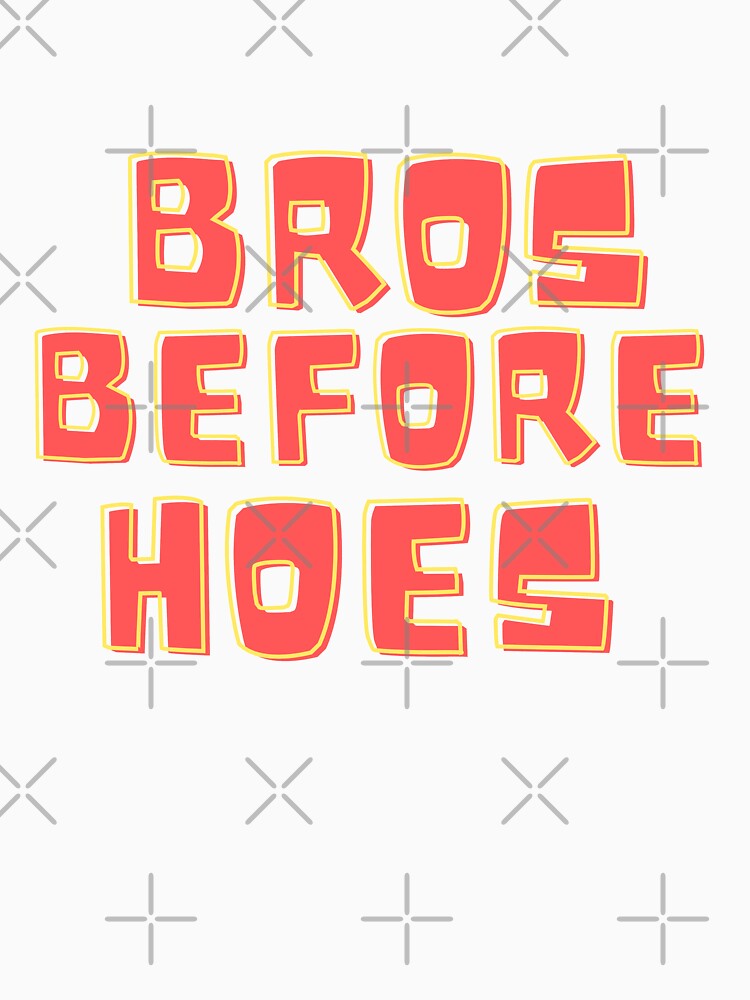 Bros Before Hoes Trap Meme Essential T-Shirt for Sale by h g