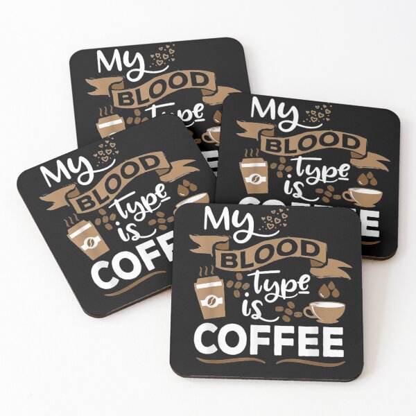 Artikelvorschau, Meine Blutgruppe ist Kaffee lustige Geschenkidee für Kaffeeliebhaber entworfen und verkauft von wi trendshop.