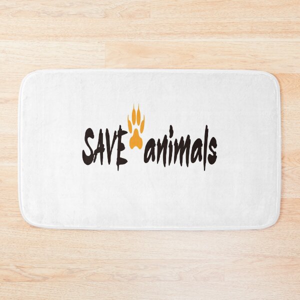 Item preview, Save animals - big cat foot print designed and sold by Kinkalow.
