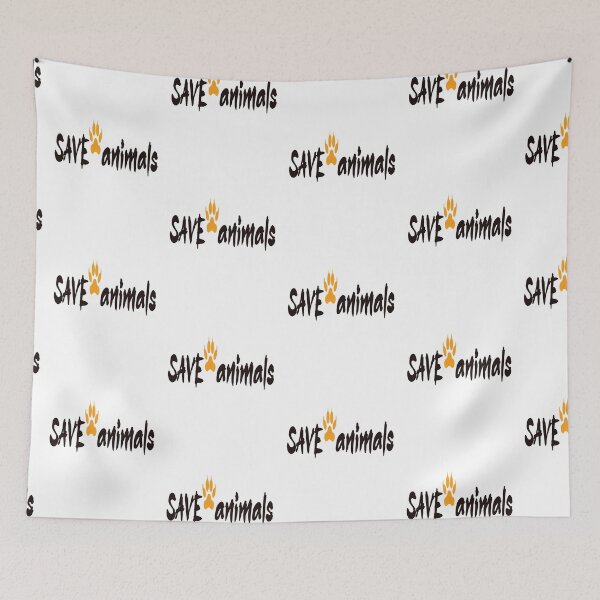 Item preview, Save animals - big cat foot print designed and sold by Kinkalow.