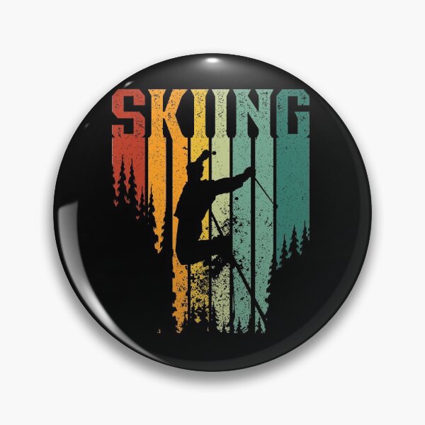 Item preview, Retro Sunset Colors Skiing Shirt | Winter Extreme Sports designed and sold by thecooltable.