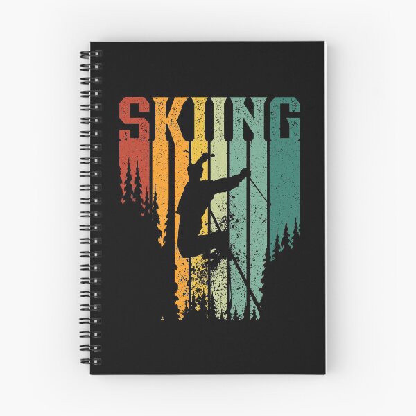 Item preview, Retro Sunset Colors Skiing Shirt | Winter Extreme Sports designed and sold by thecooltable.