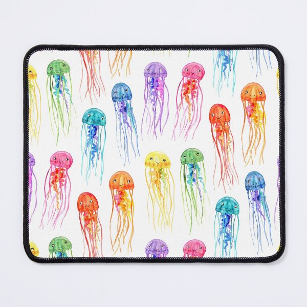 Item preview, Rainbow Watercolor Jellies on White designed and sold by micklyn.