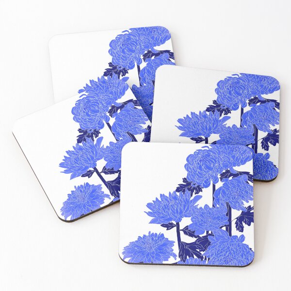 Item preview, Blue Chrysanthemums designed and sold by Saanis.