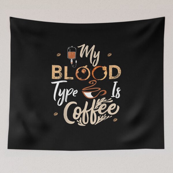 Artikelvorschau, meine Blutgruppe ist Kaffee lustige Geschenkidee für Krankenschwester und Kaffeeliebhaber entworfen und verkauft von wi trendshop.