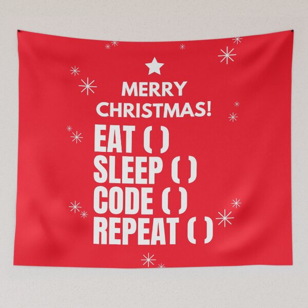 Item preview, Eat sleep code repeat christmas designed and sold by Designforoz.