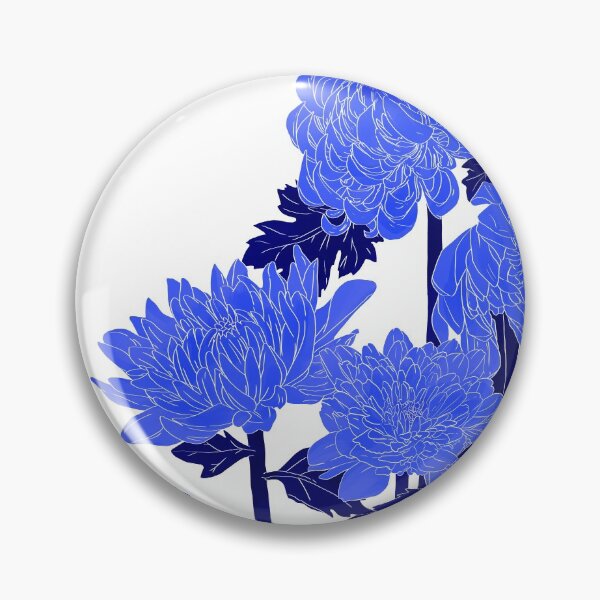 Item preview, Blue Chrysanthemums designed and sold by Saanis.