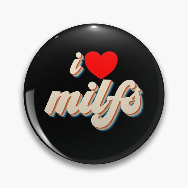 Item preview, I Love MILFS Red Heart Love Hot Mom Retro I Love MILFS Gear designed and sold by DynamicDesign.